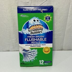 Scrubbing Bubbles Fresh Brush Flushable Refills Citrus 12 Ct. New Sealed